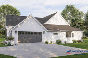 Modern Transitional House Plan #041-00265 Elevation Photo
