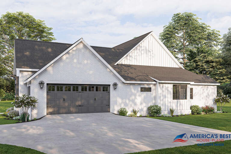 Modern Transitional House Plan #041-00265 Elevation Photo