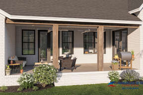 Modern Transitional House Plan #041-00265 Elevation Photo