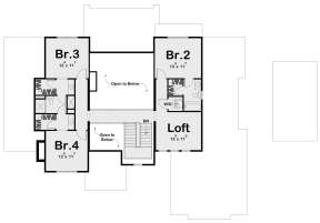 Second Floor for House Plan #963-00637