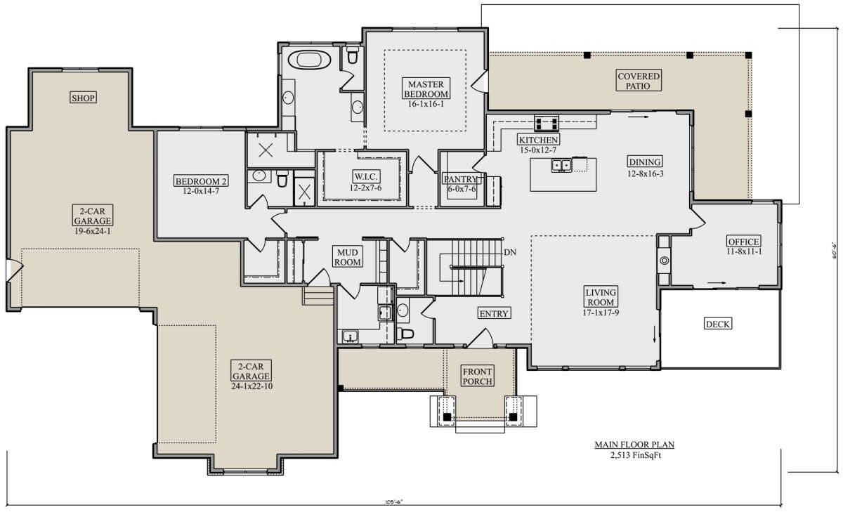 Main Floor for House Plan #5631-00164
