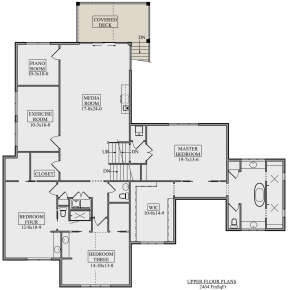 Second Floor for House Plan #5631-00165