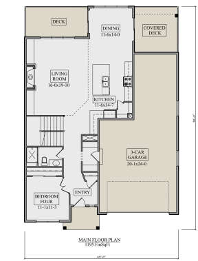 Main Floor for House Plan #5631-00166