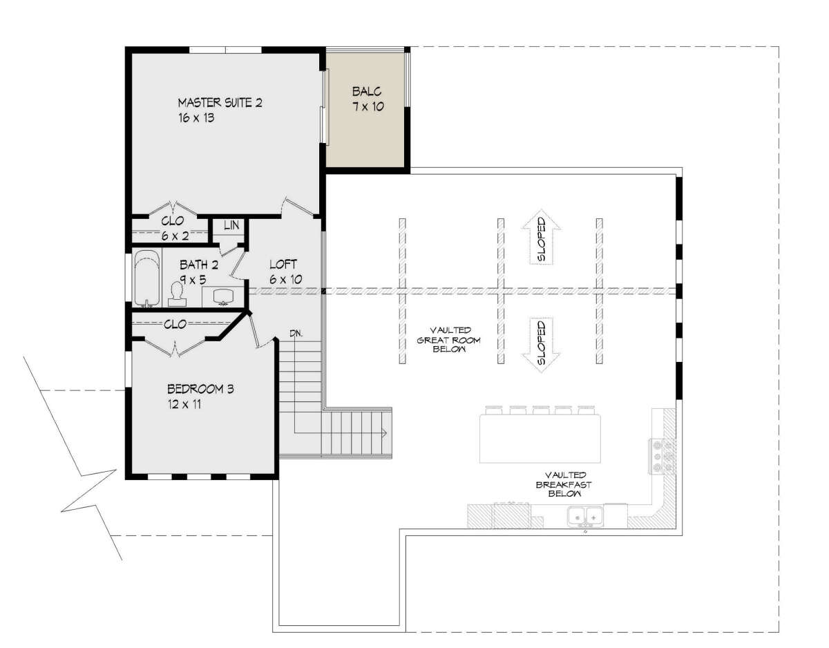 Second Floor for House Plan #940-00437