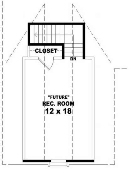 Optional Recreation Floor for House Plan #053-00328