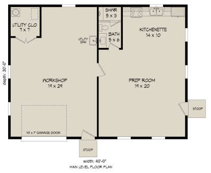Garage Floor for House Plan #940-00439