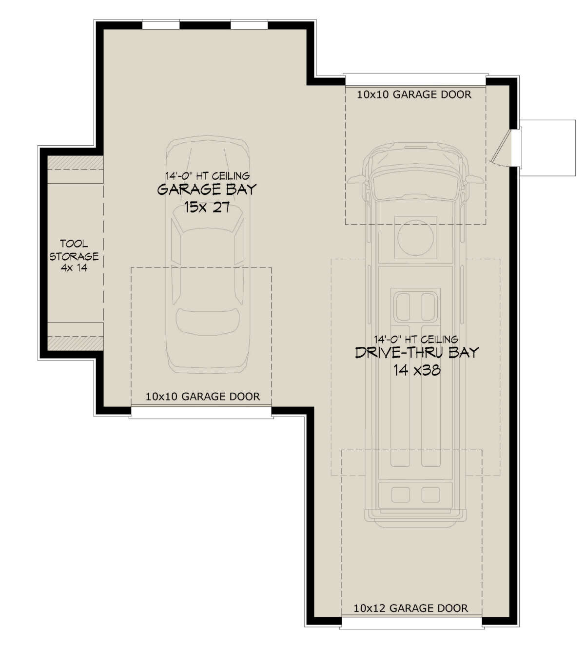 Garage Floor for House Plan #940-00440