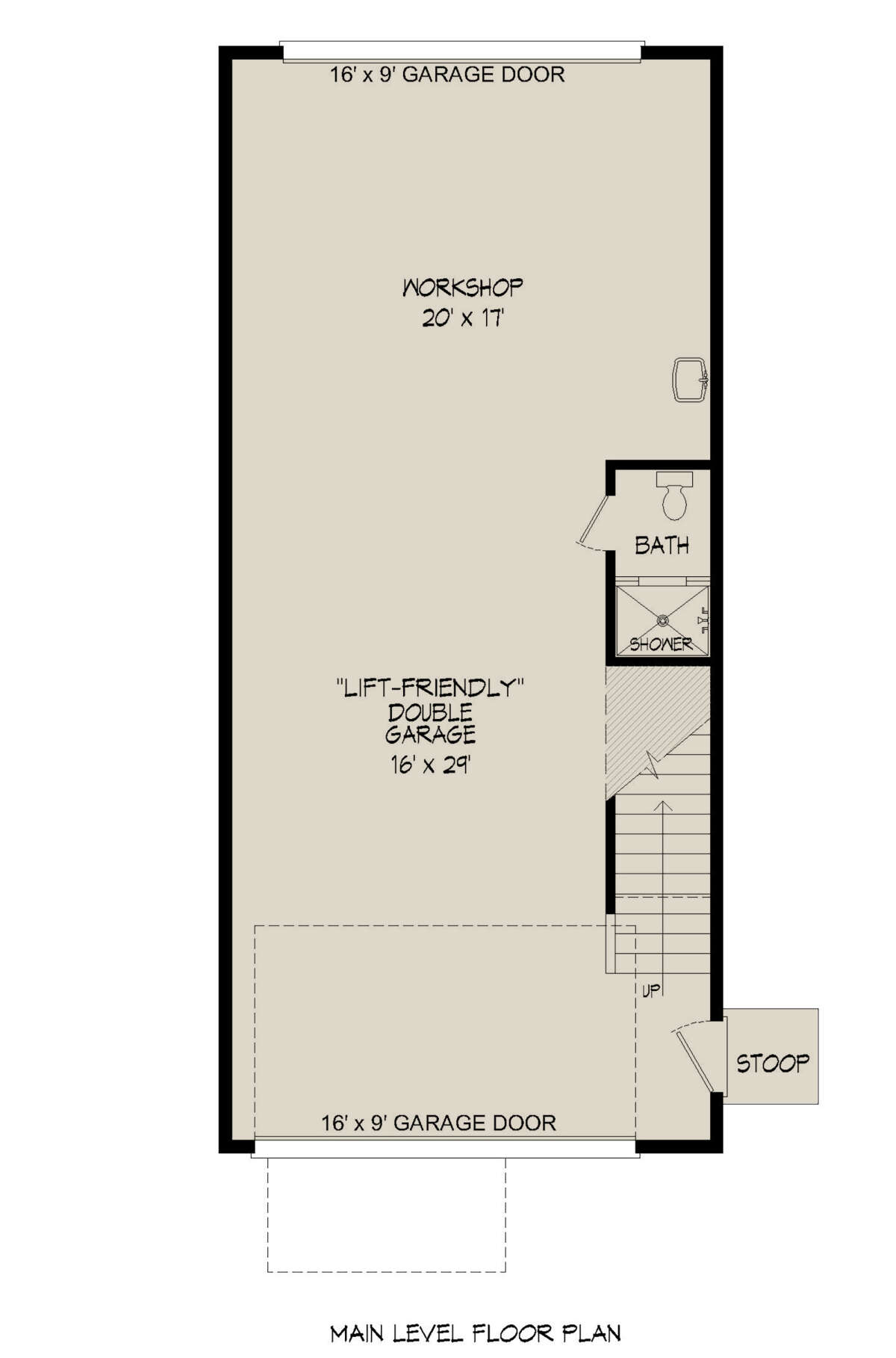 Garage Floor for House Plan #940-00441