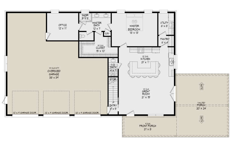 House Plan House Plan #26433 Drawing 1