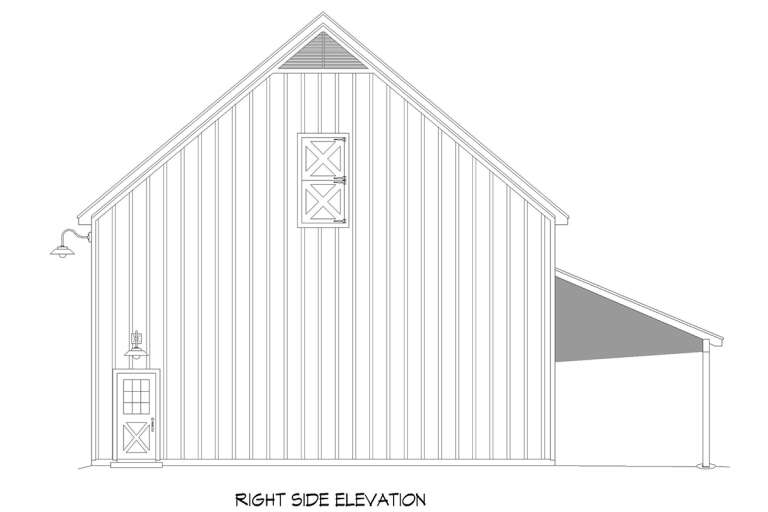 Barn House Plan #940-00445 Elevation Photo