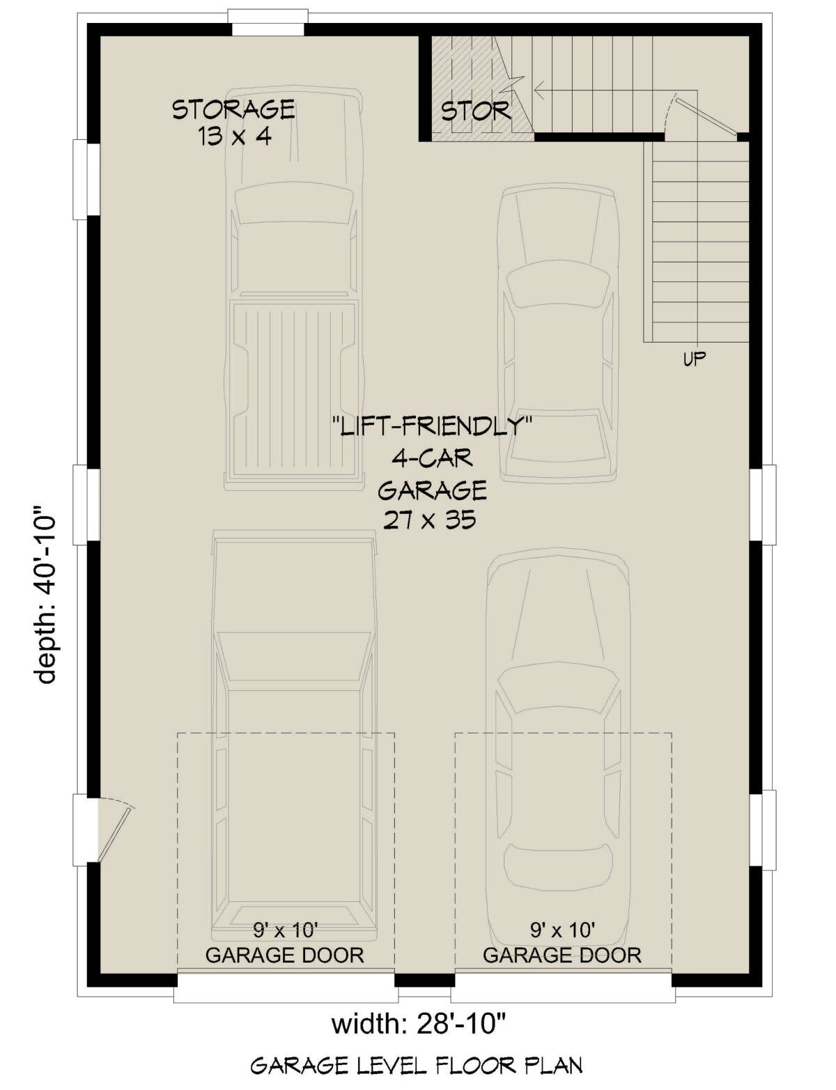 Garage Floor for House Plan #940-00446
