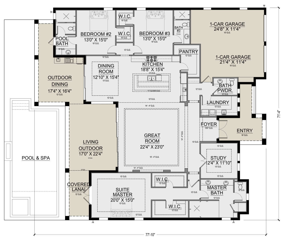 Main Floor for House Plan #5565-00128
