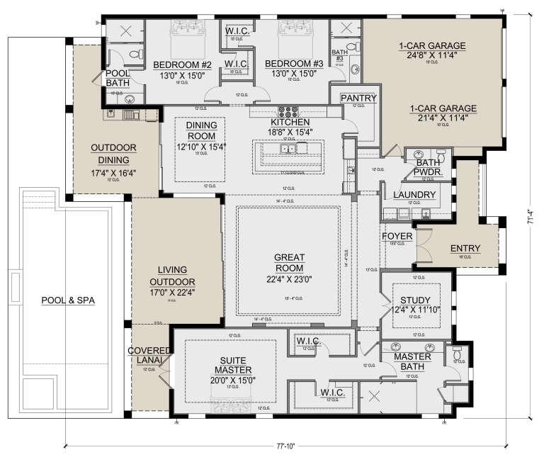 House Plan House Plan #26441 Drawing 1