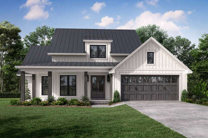 Modern Farmhouse House Plan #041-00266 Elevation Photo