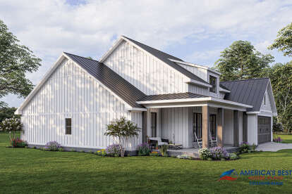 Modern Farmhouse House Plan #041-00266 Elevation Photo