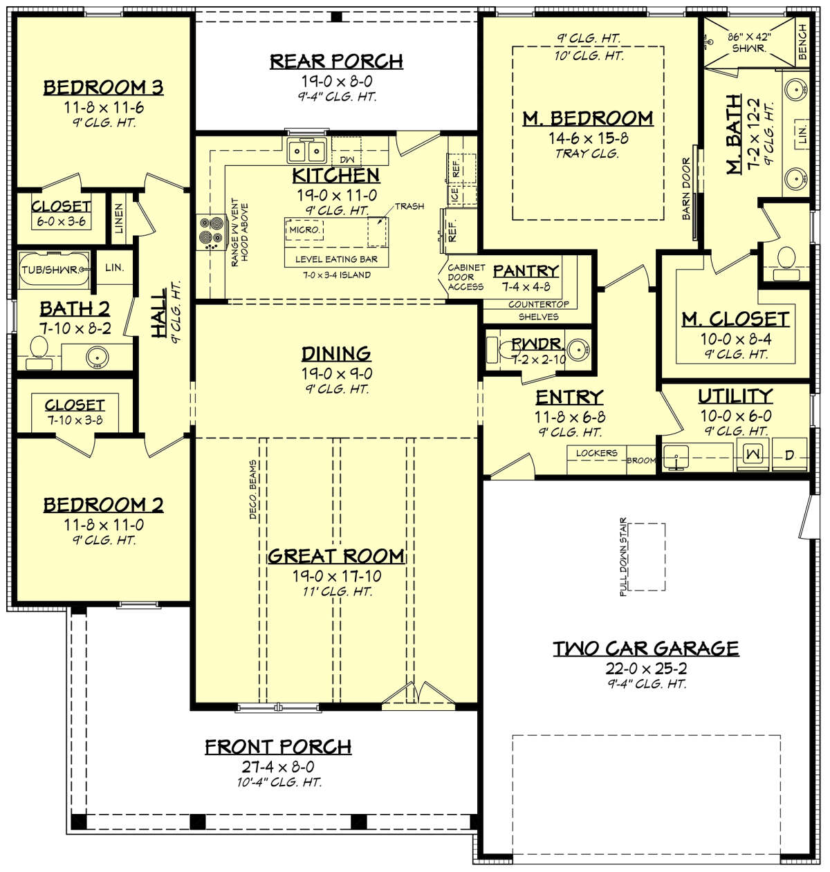 Main Floor for House Plan #041-00266