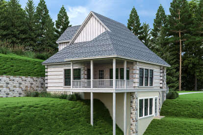 Log House Plan #048-00283 Elevation Photo