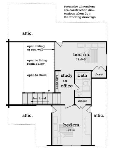 Second Floor for House Plan #048-00283