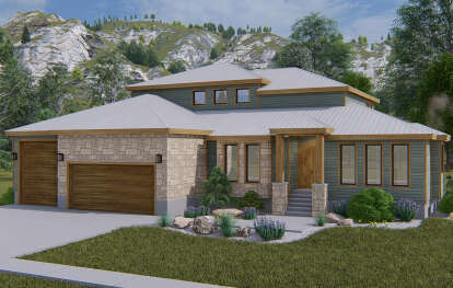 Craftsman House Plan #2802-00138 Elevation Photo