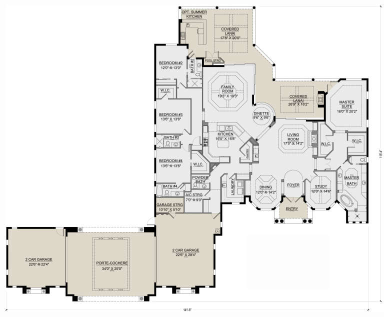 House Plan House Plan #26448 Drawing 1