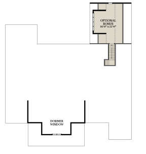 Optional Bonus Room for House Plan #6849-00117