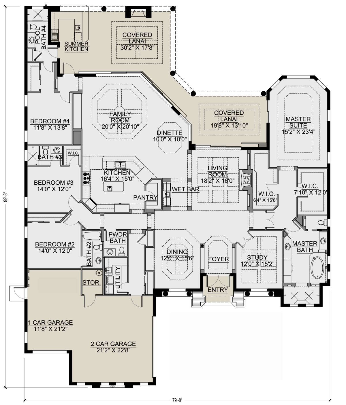 Main Floor for House Plan #5565-00133