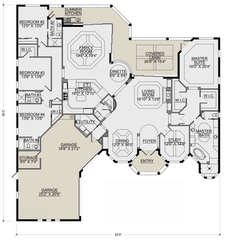 House Plan House Plan #26453 Drawing 1