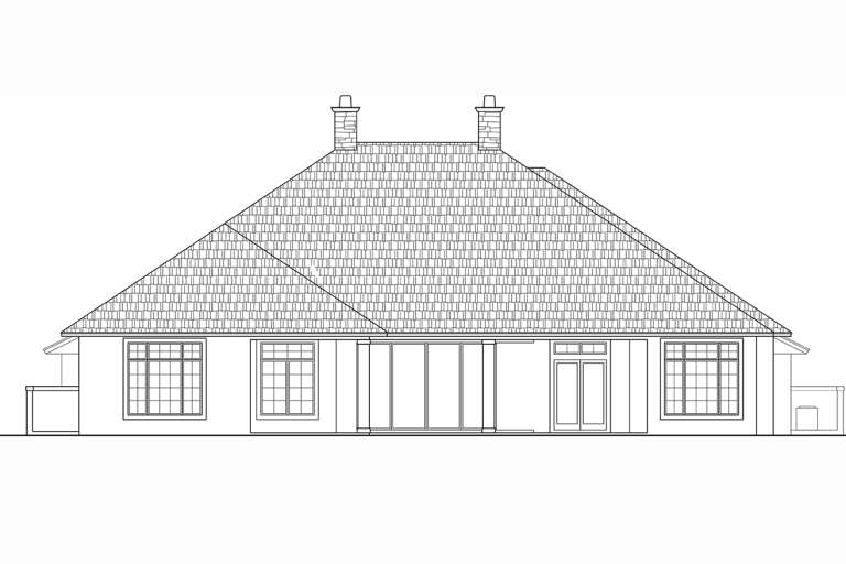 Contemporary House Plan #5565-00136 Elevation Photo
