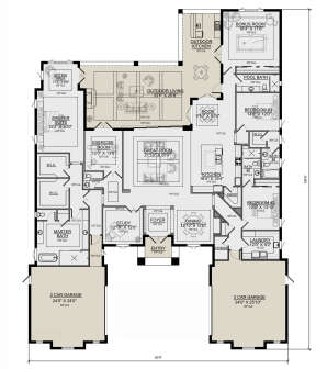 Main Floor for House Plan #5565-00136