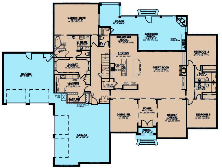 House Plan House Plan #26457 Drawing 1