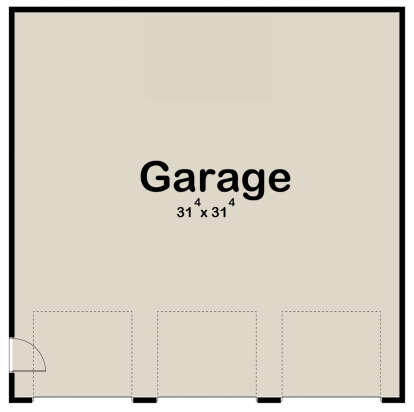 Garage Floor for House Plan #963-00638