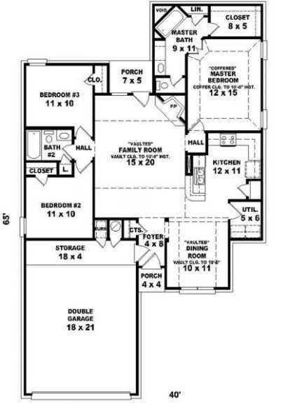 Floorplan for House Plan #053-00331