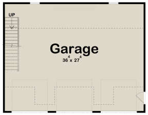 Garage Floor for House Plan #963-00640