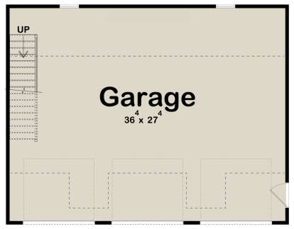 Garage Floor for House Plan #963-00640