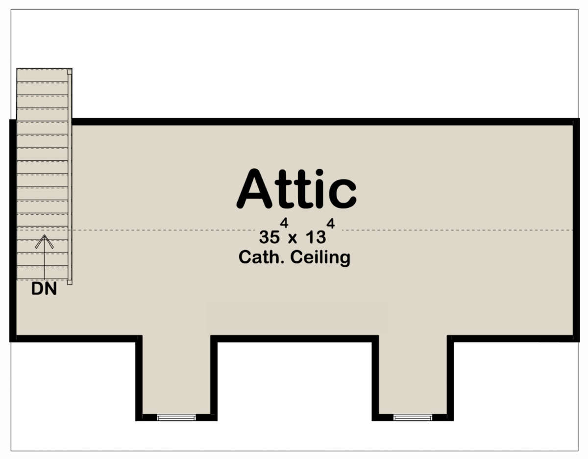 Attic Space for House Plan #963-00640