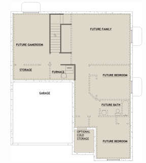 Basement for House Plan #8768-00034