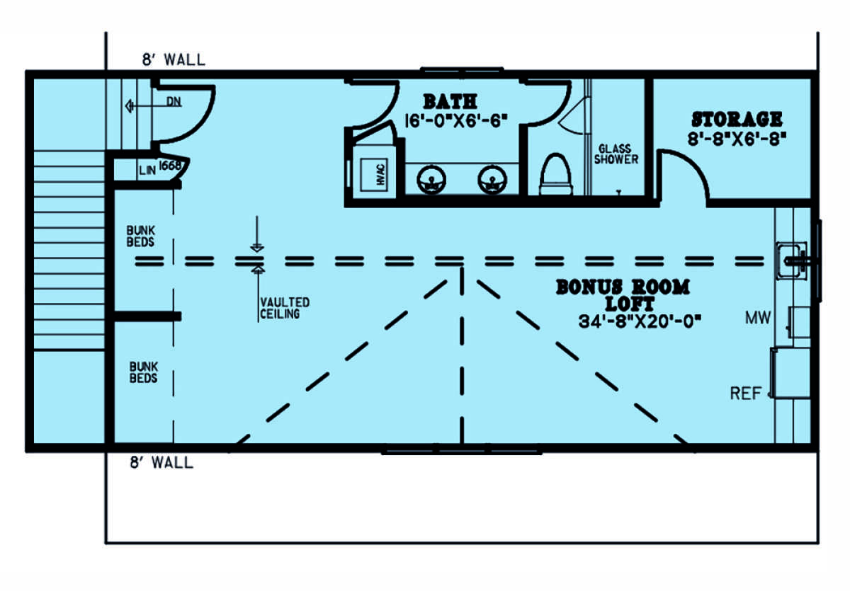 Bonus Room Above Garage for House Plan #8318-00231