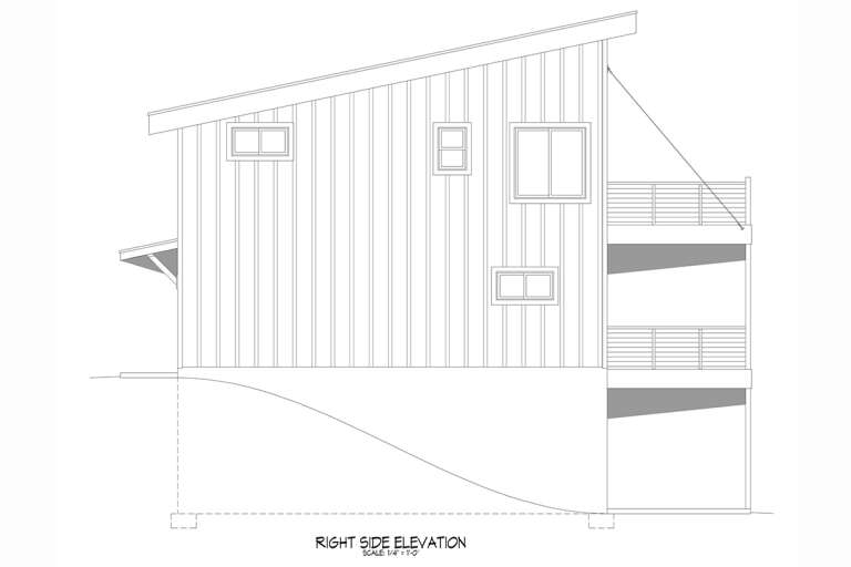 Modern  House Plan #940-00452 Elevation Photo