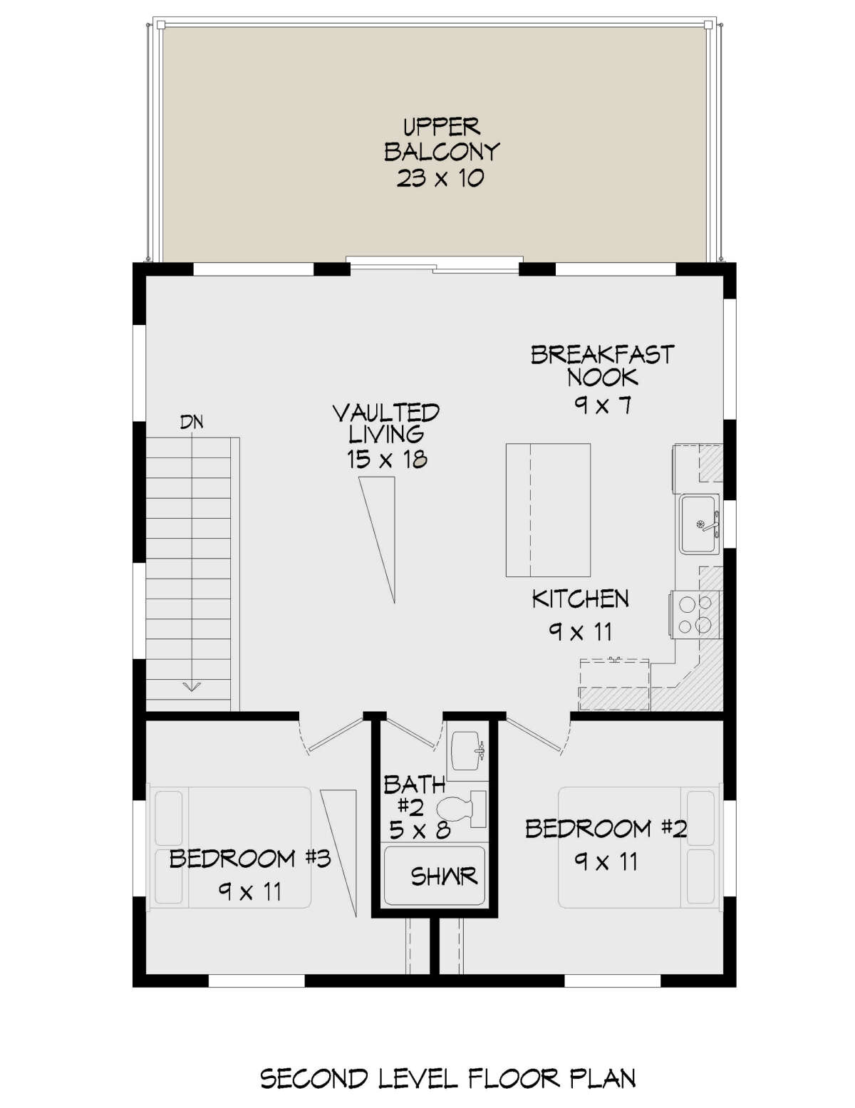 Second Floor for House Plan #940-00452