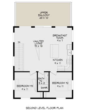 Second Floor for House Plan #940-00452