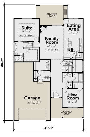 Main Floor for House Plan #402-01733
