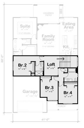 Second Floor for House Plan #402-01733