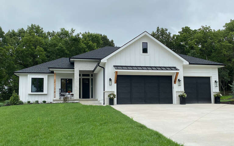 House Plan House Plan #26470 Angled Front Elevation