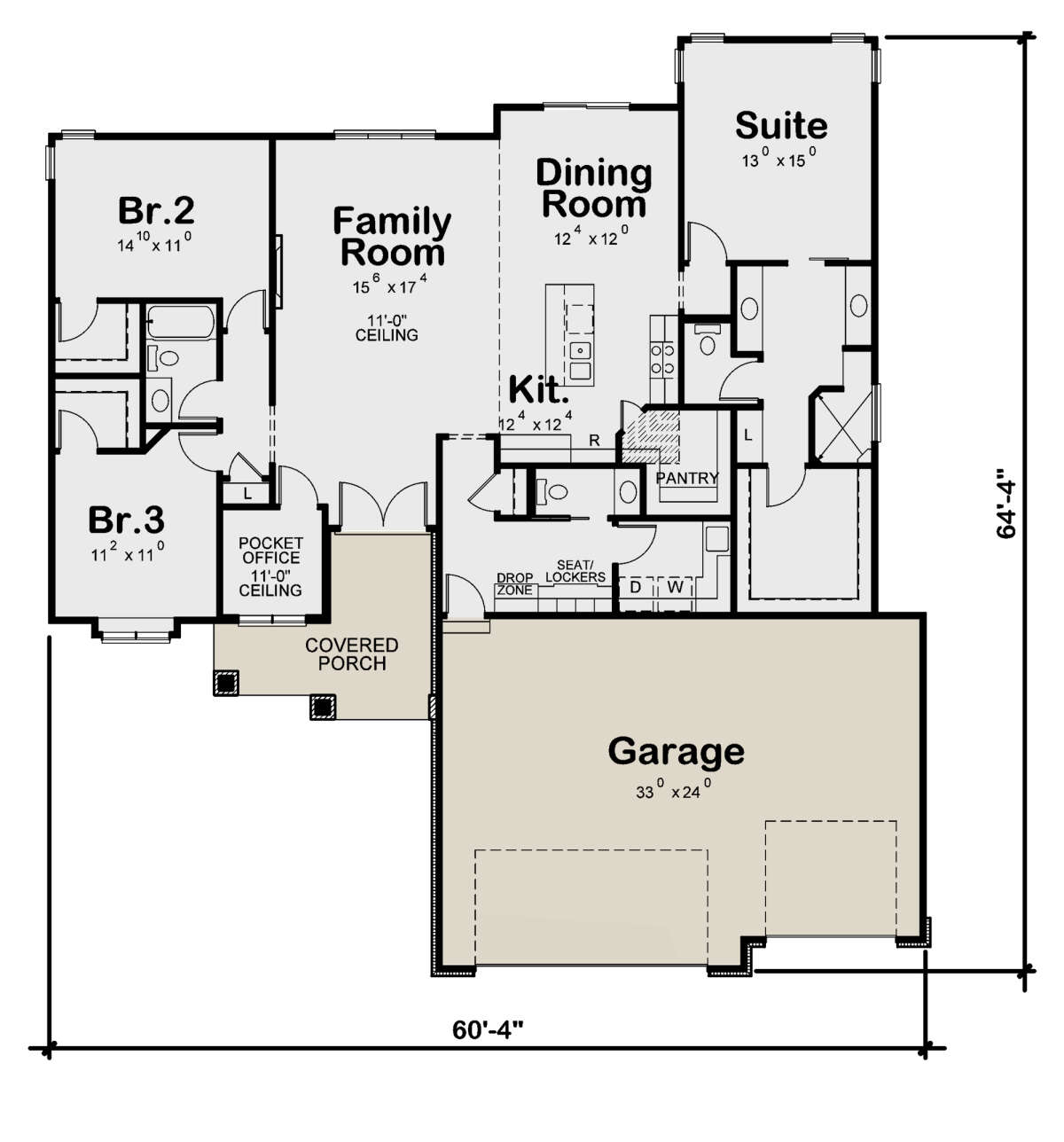 Main Floor for House Plan #402-01734