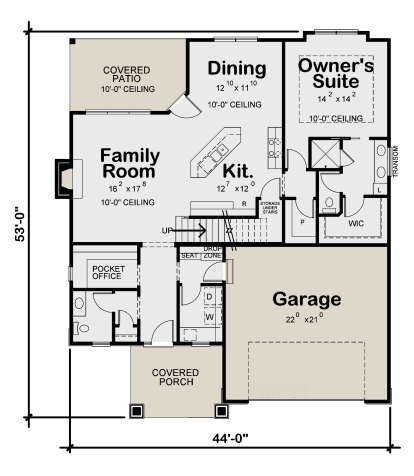 Main Floor for House Plan #402-01737
