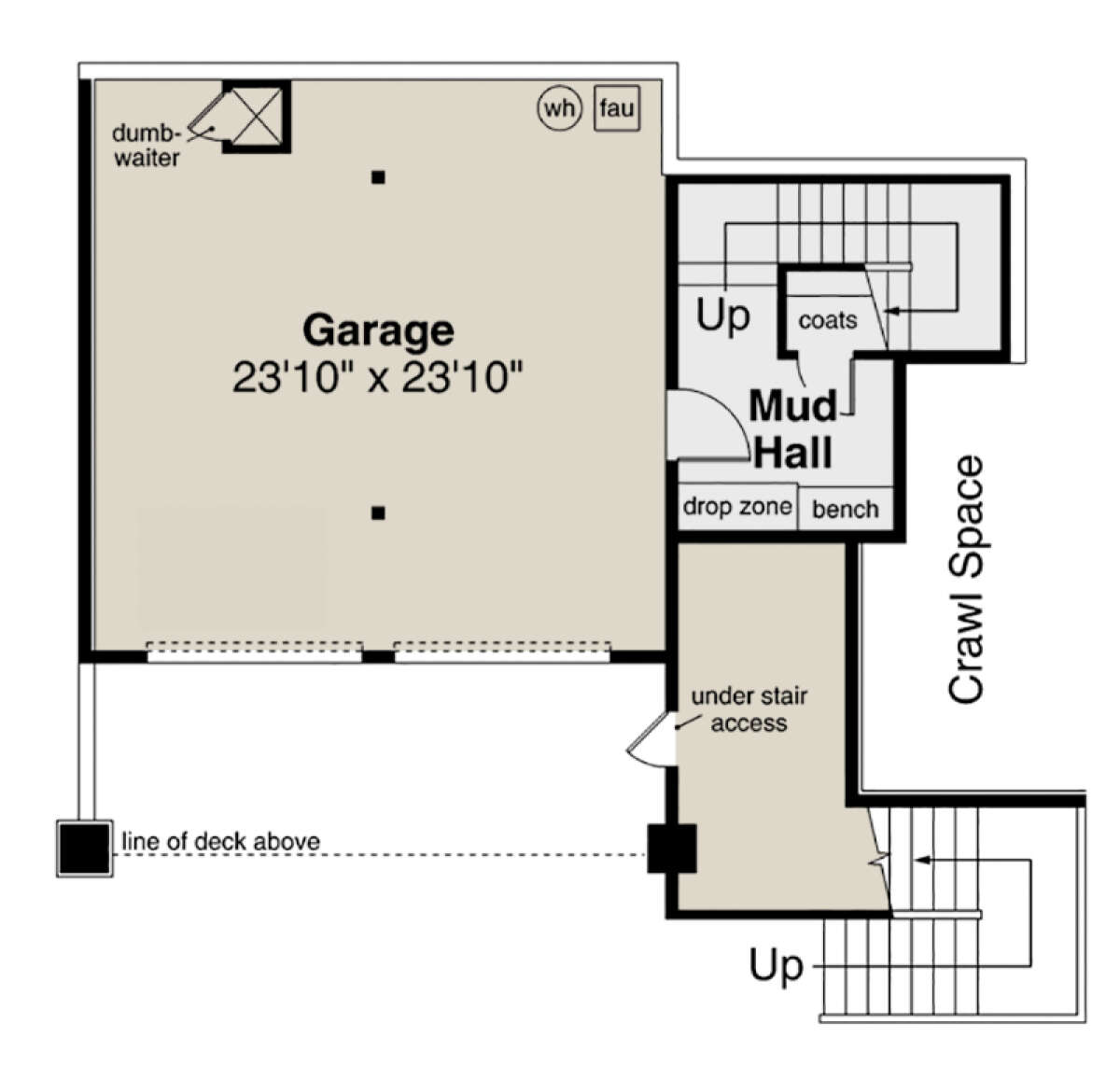 Basement for House Plan #035-00988