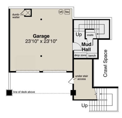 Basement for House Plan #035-00988