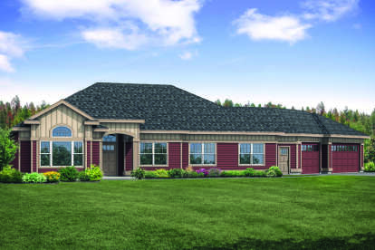 Traditional House Plan #035-00989 Elevation Photo