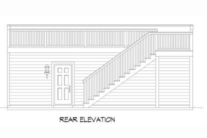 Lake Front House Plan #940-00453 Elevation Photo