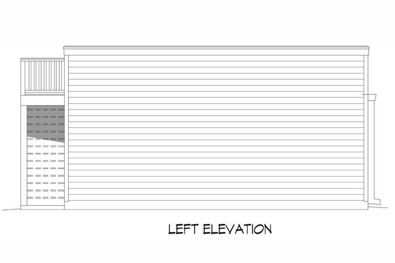 Lake Front House Plan #940-00453 Elevation Photo